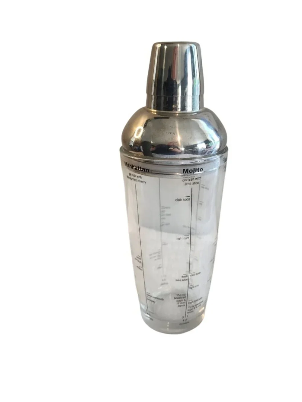 Houdini 24 oz Clear Glass Cocktail Shaker